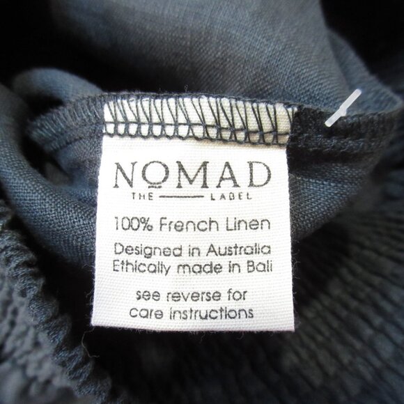 NWT Nomad The Label Aurora Maxi in Charcoal Linen Pull-on Skirt XS - Picture 7 of 7
